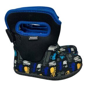 Bogs Baby Toddler Boots Size 7 Boys Waterproof Winter Snow Construction Trucks